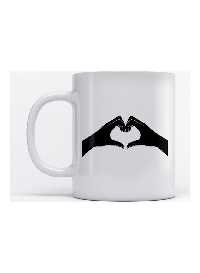 Atiq - Mug Love’s Heart for Coffee and Tea White - Image 1