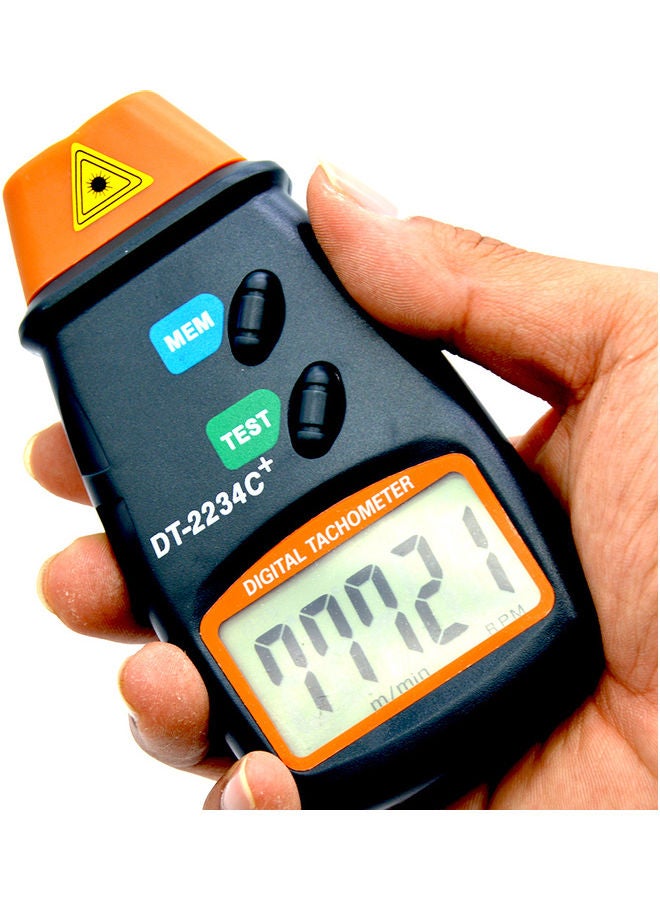 Generic - DT2234 C+ Digital Tachometer RPM Meter Non-Contact 2.5RPM-99999RPM LCD Display Speed Meter Tester - Image 1