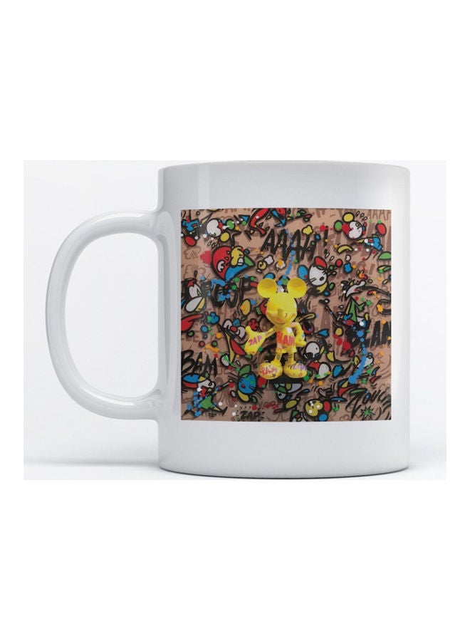 Atiq Mug Mickey Mouse for Coffee and Tea White 