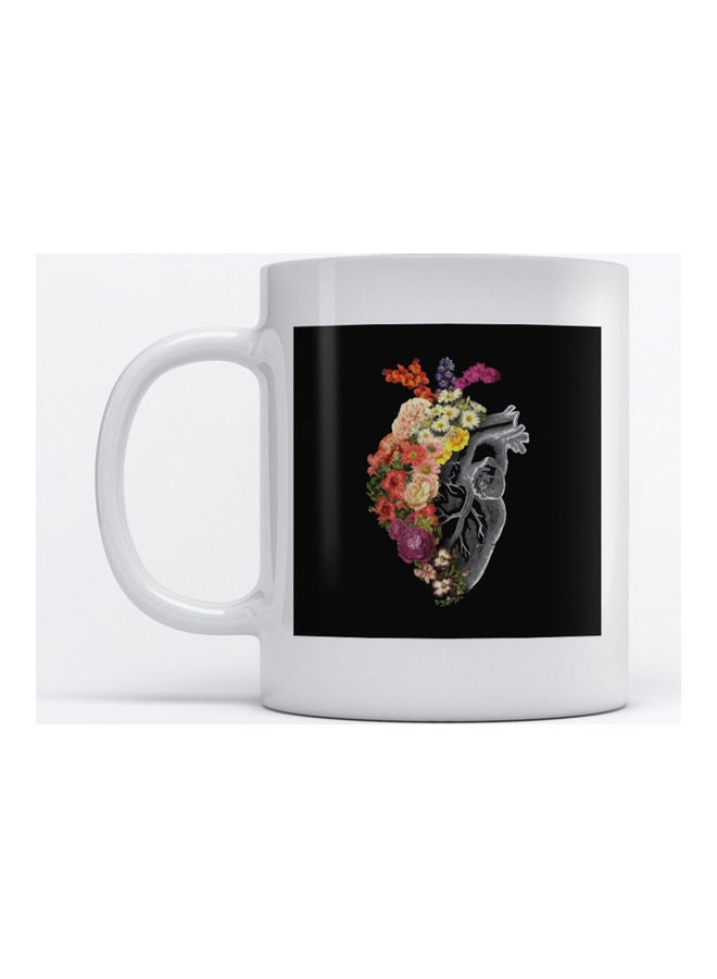 Atiq Mug Heart for Coffee and Tea White