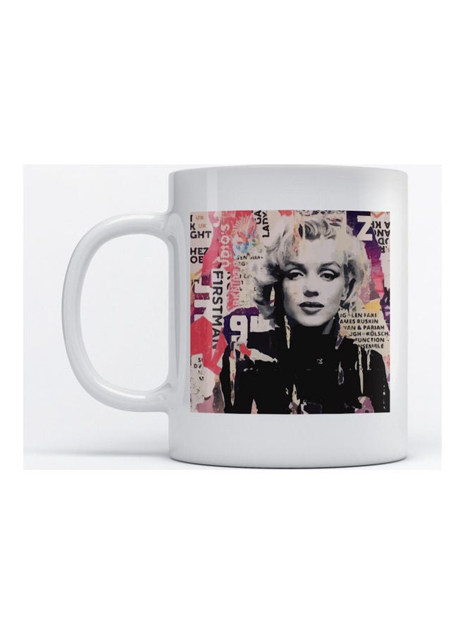 Mug Marilyn Monroe for Coffee and Tea White