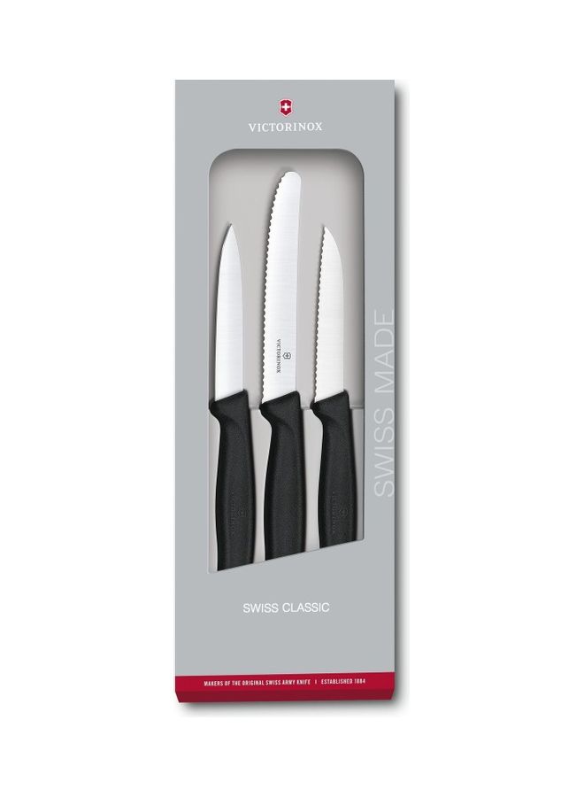 Victorinox 3-Piece Swiss Classic Paring Knife Set Black 288ml  - Image 1