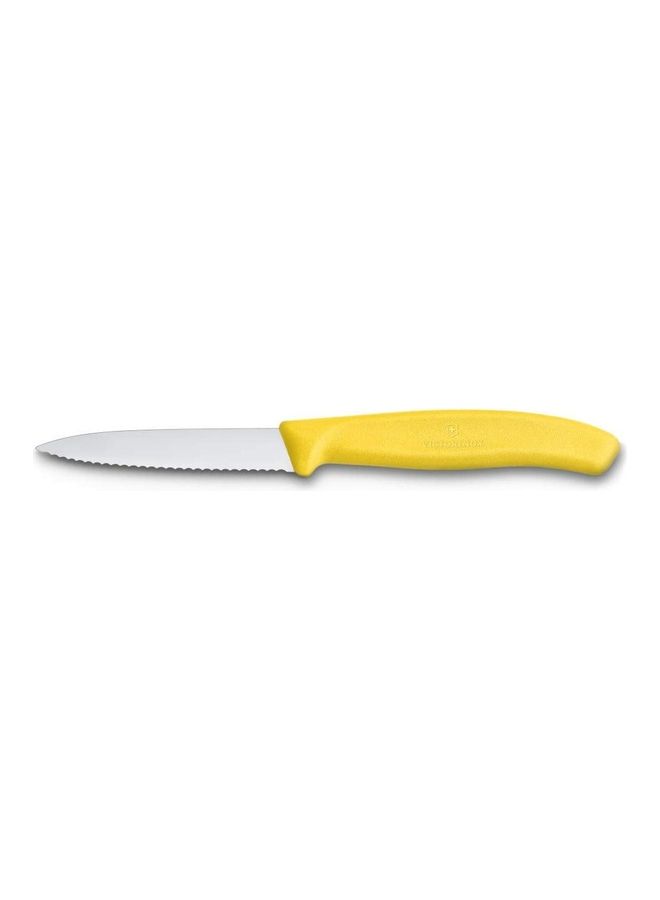 Victorinox 2-Piece Swissclassic Wavy Edge Paring Knife Set Yellow  - Image 1