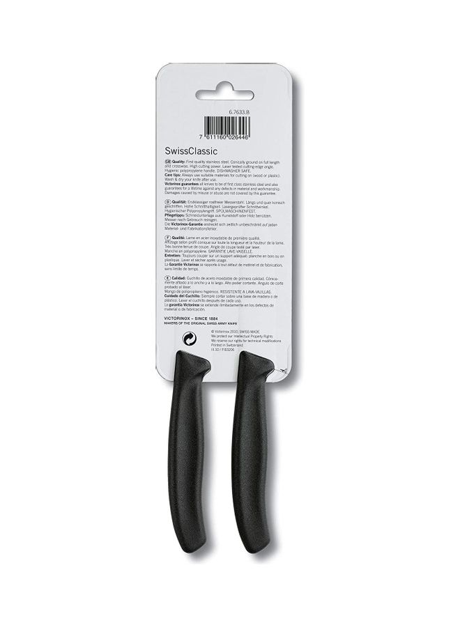 Victorinox - Set Of 2 Wavy Edge Paring Knife Black - Image 1