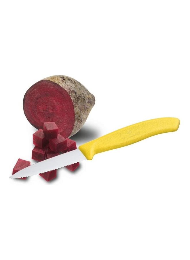 Victorinox 2-Piece Swissclassic Wavy Edge Paring Knife Set Yellow  - Image 5