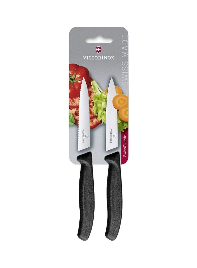 Victorinox 2-Piece Swiss Classic Paring Knife Set Black  - Image 1