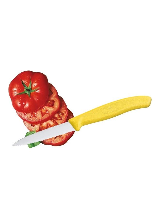 Victorinox 2-Piece Swissclassic Wavy Edge Paring Knife Set Yellow  - Image 4