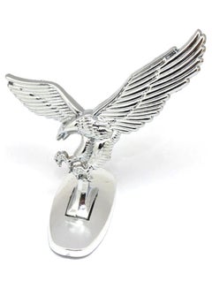 Generic 3D Emblem Car Logo Front Hood Ornament Car Cover Chrome Eagle Badge for Auto Car  - Image 1