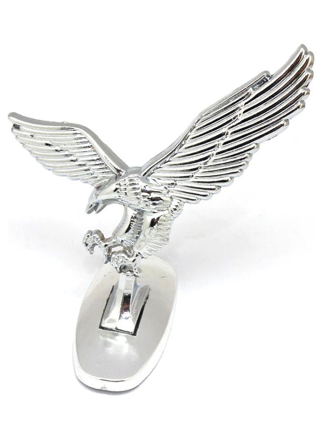 Generic 3D Emblem Car Logo Front Hood Ornament Car Cover Chrome Eagle Badge for Auto Car  - Image 1