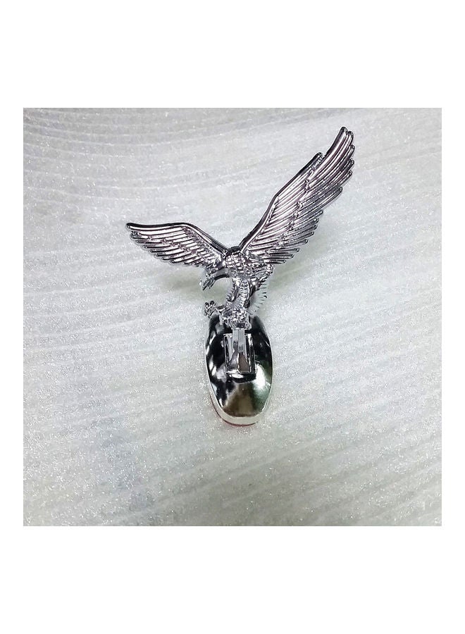 Generic 3D Emblem Car Logo Front Hood Ornament Car Cover Chrome Eagle Badge for Auto Car  - Image 2
