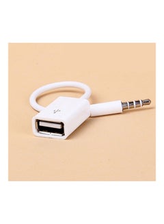 Generic Car SUV MP3 3.5mm Male AUX Audio Plug Jack To USB 2.0 Female Converter Cable  - Image 1