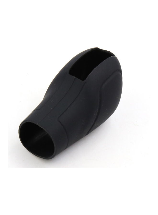 Generic Soft Silicone Nonslip Car Shift Knob Gear Stick Cover Protector with Trepanning Design - Black  - Image 3