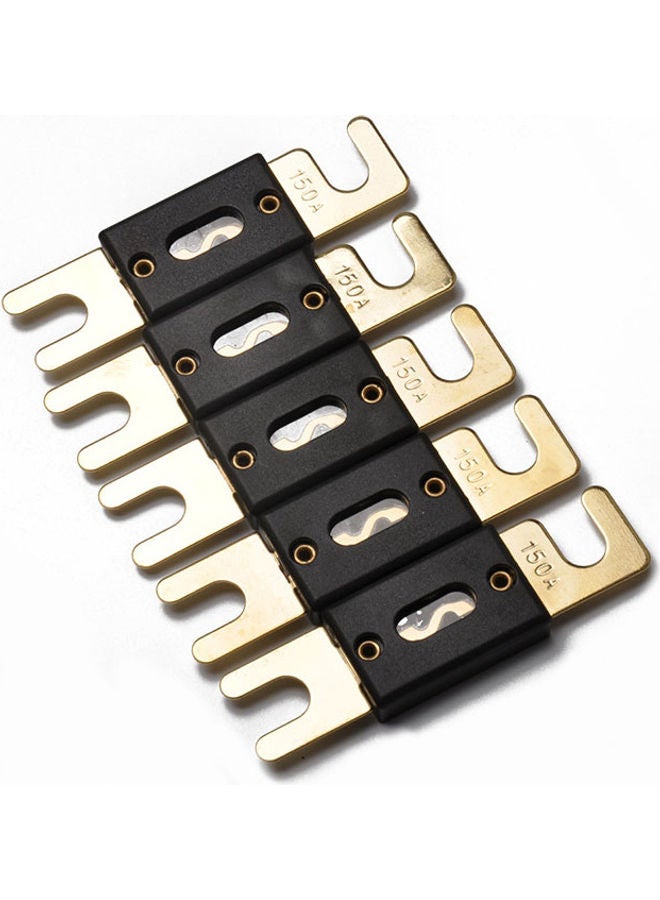 Generic 5pcs High Quality Gold Plated 150A Car Audio ANL Fuse (5pcs/pack)  - Image 1