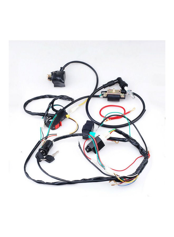Generic For 50 70 90 110CC ATV Quad Gokart Full Electrics Wire Harness Coil CDI Wiring Set  - Image 2