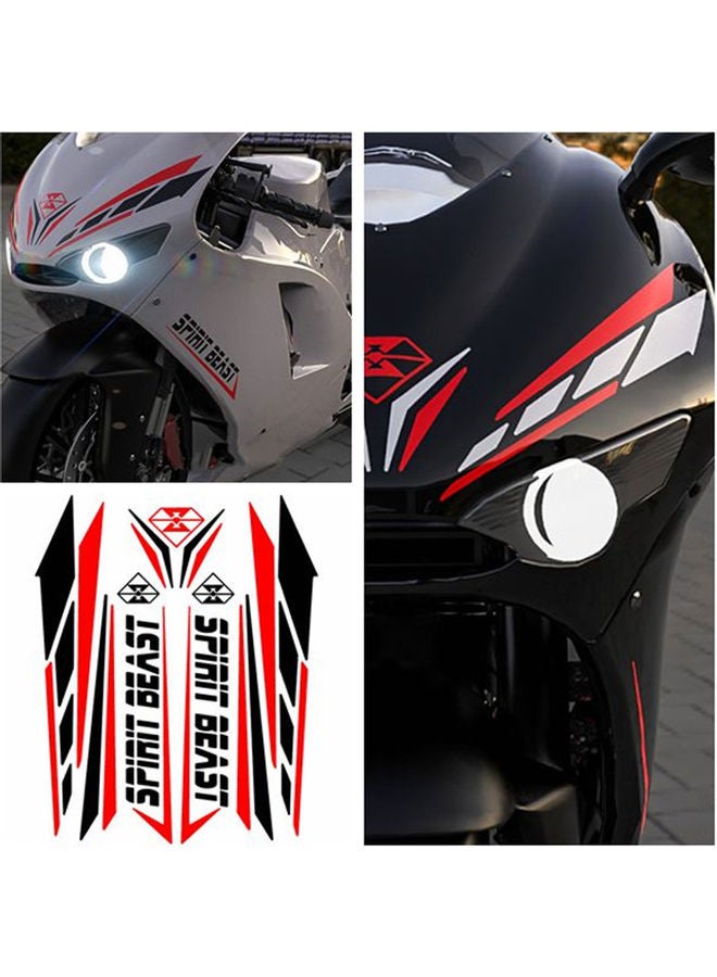 Generic Reflective Cool 3D Motorcycle Sticker Fuel Oil Tank Waterproof Decal Universal for Yamaha etc  Style:Luminous  - Image 4