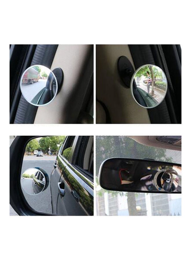 Generic HD 360 Degree Wide Angle Adjustable Car Rear View Convex Mirror Auto Rearview Mirror Vehicle Blind Spot Rimless Mirrors  - Image 4