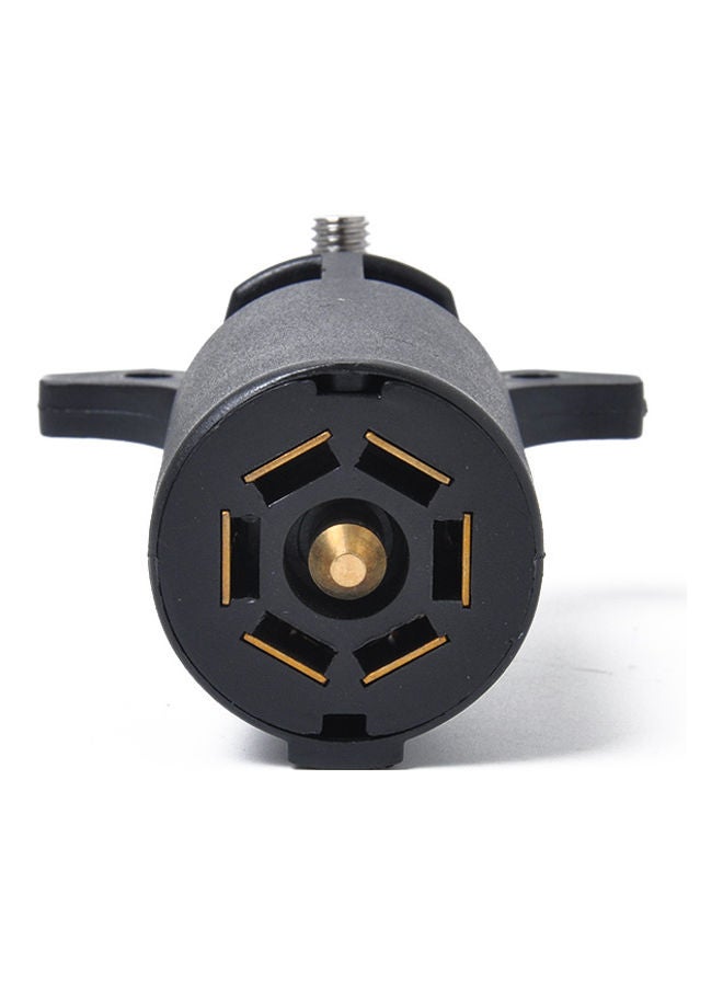Generic 1 Pair Auto Round Trailer Connector 7 Poles RV Male and Female Light Plug 7 Way Connector  - Image 4