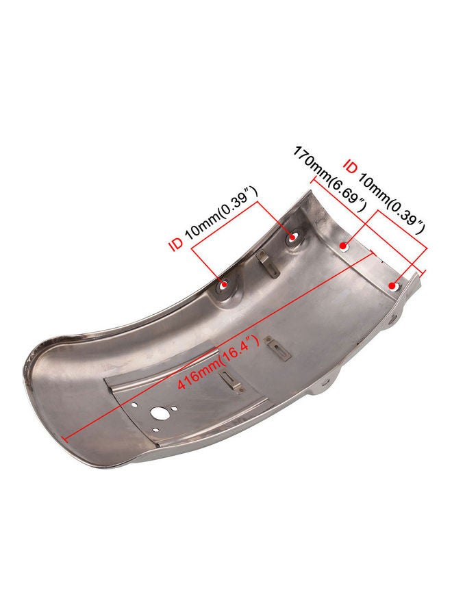 Generic Stainless Steel Motorcycle Rear Fender Flares Mud Flaps Mudguard Splash Guard for Suzuki  - Image 2