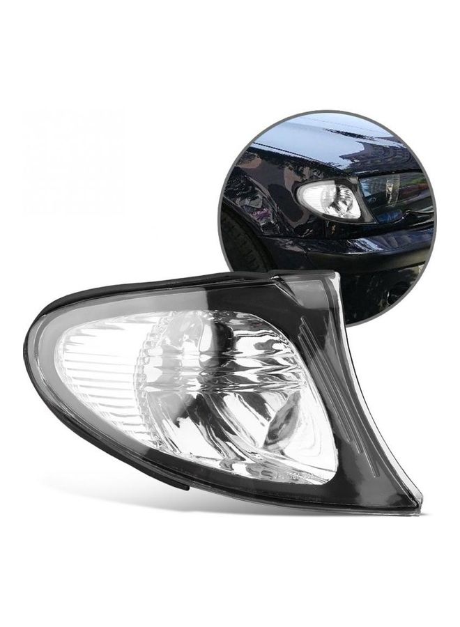Generic - 1 Pair Corner Light Lens Turn Signal Light Cover Clear Lens for BMW E46 3-Series - Image 1