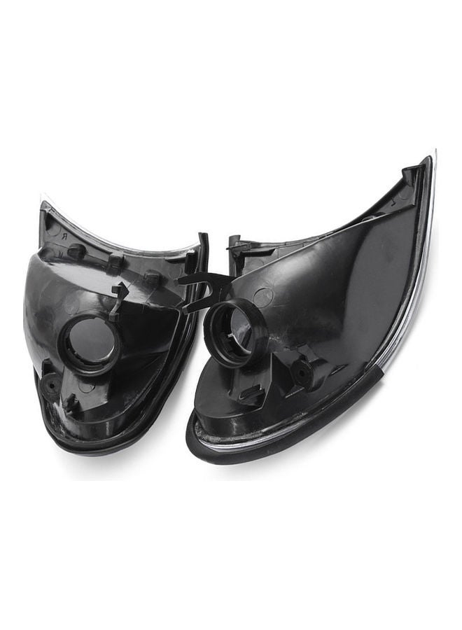Generic - 1 Pair Corner Light Lens Turn Signal Light Cover Clear Lens for BMW E46 3-Series - Image 1