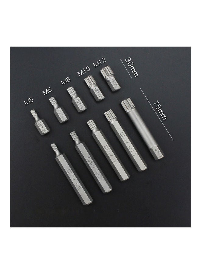 40pcs Torx Star Spline Hex Allen Key Socket Bit Set 3/8 & 1/2 Drive Long Deep