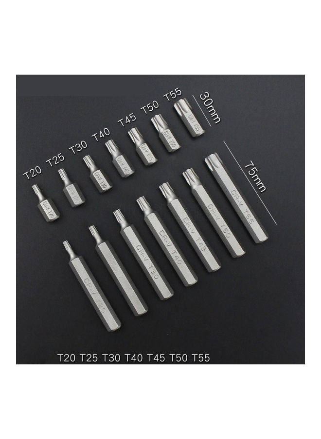 40pcs Torx Star Spline Hex Allen Key Socket Bit Set 3/8 & 1/2 Drive Long Deep
