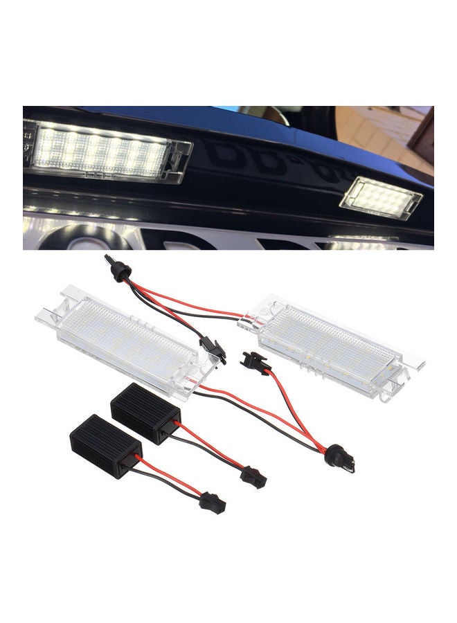 Generic For Alfa Romeo 147 156 159 166 Giulietta Mito GT Spider MiTo Led License Lights  - Image 1