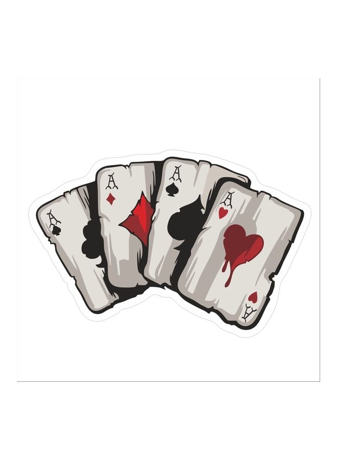 Generic Reflect Graphics Playing Cards Vinyl Car Truck Window Laptop Helmet Decal Sticker  - Image 1
