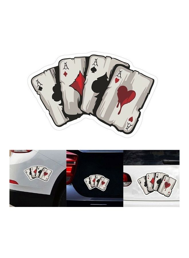 Generic Reflect Graphics Playing Cards Vinyl Car Truck Window Laptop Helmet Decal Sticker  - Image 2