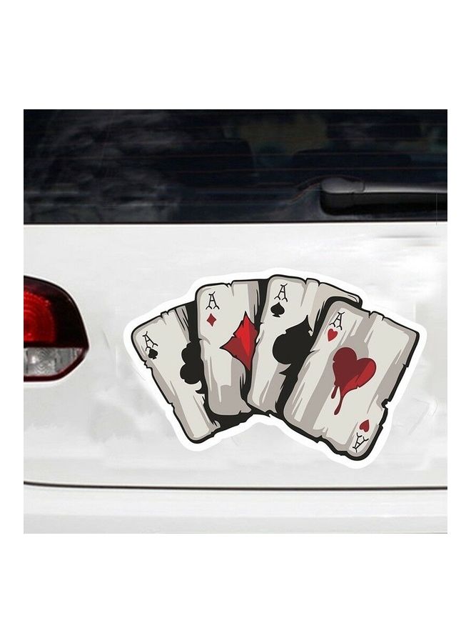 Generic Reflect Graphics Playing Cards Vinyl Car Truck Window Laptop Helmet Decal Sticker  - Image 3