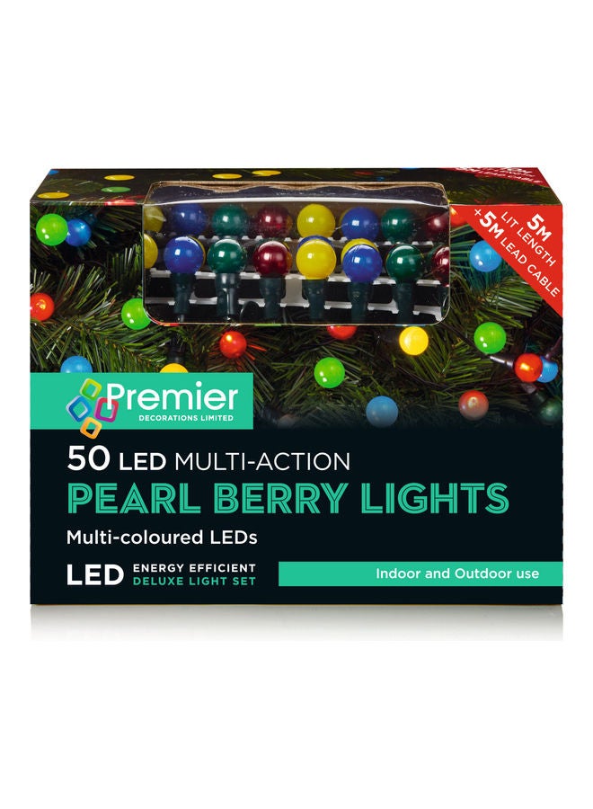 Premier - 50 LED Multi Action Pearl Berry Lights - Image 1