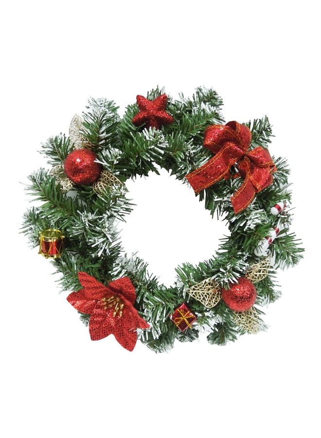 CHRISTMAS MAGIC Gold Decorated Wreath With Bow