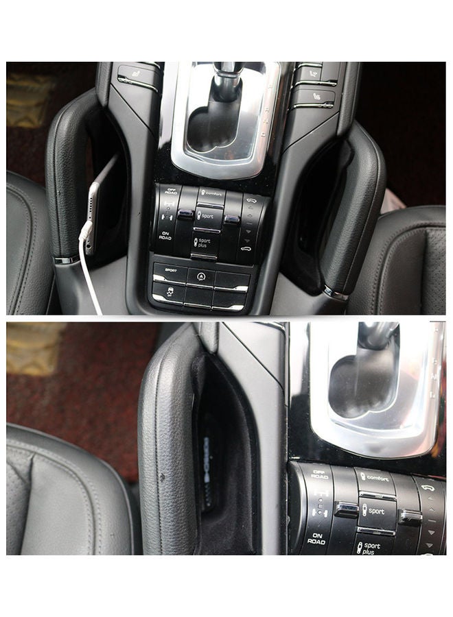 Generic 2pcs For Porsche Cayenne 2011-2017 Car Accessories Interior Center Console Armrest Storage Container Pocket Organizer Holder Box  - Image 4