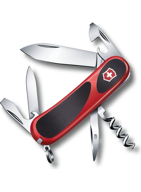 Swiss Army Knife Evogrip 10 Red/Black With 13 Functions