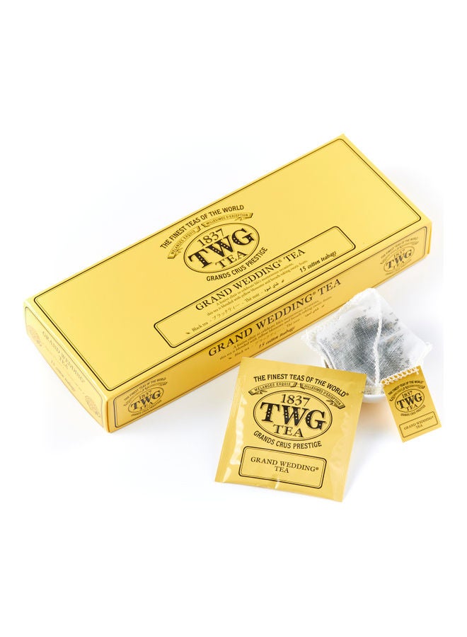 TWG Tea Grand Wedding 15 Cotton Teabags 37.5grams 