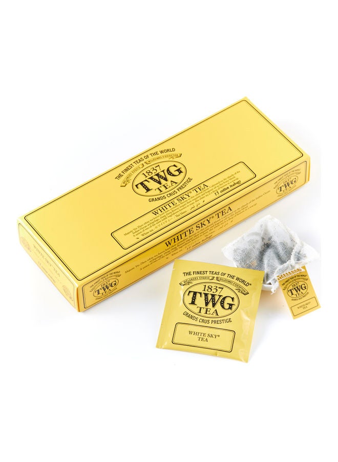 TWG Tea White Sky Cotton Tea 15 Bags 37.5grams 