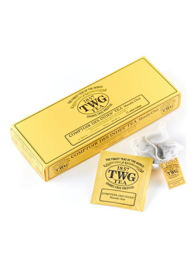 TWG Tea Comptoir des Indes 15 Cotton Teabags 37.5grams
