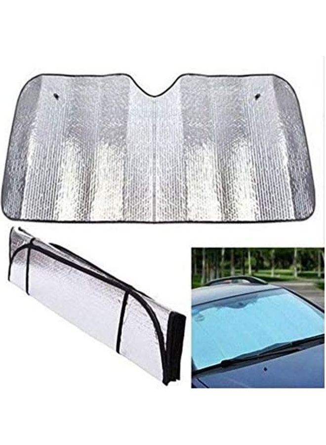 STC Metallic Foldable Reflective Car Shades Protection From Sunlight 60x130cm - Image 1