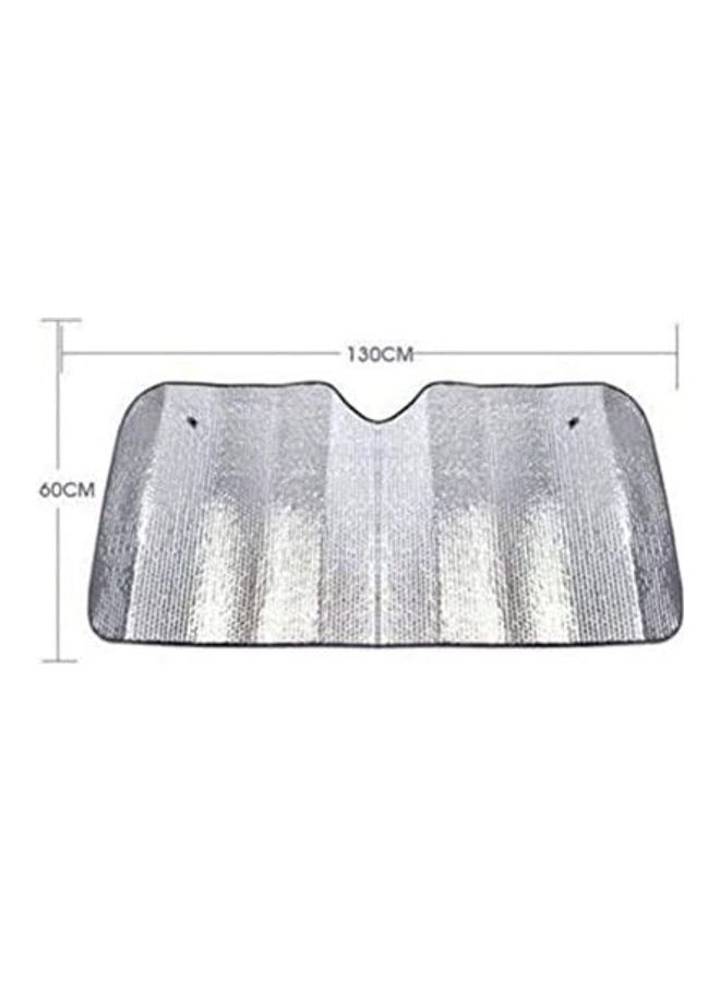 STC Metallic Foldable Reflective Car Shades Protection From Sunlight 60x130cm - Image 3