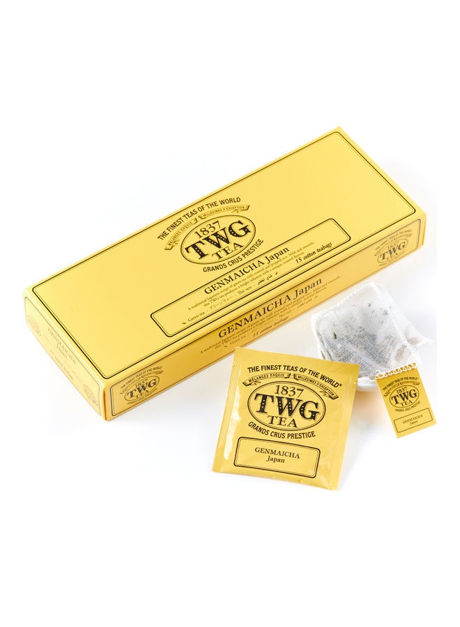 TWG Tea Genmaicha 15 Cotton Teabags 37.5grams 
