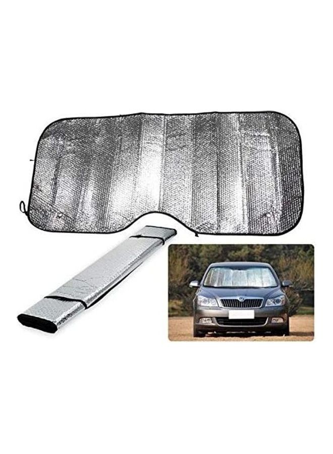 STC Metallic Foldable Reflective Car Shades Protection From Sunlight 60x130cm - Image 2