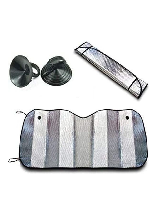 STC Metallic Foldable Reflective Car Shades Protection From Sunlight 60x130cm - Image 5