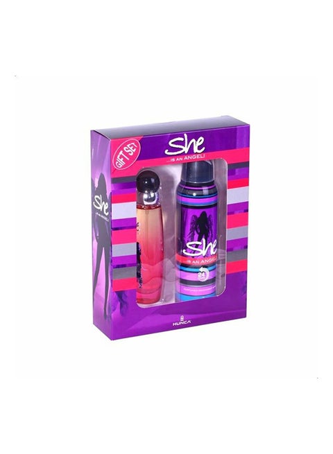 2-Piece She Is Angle Eau De Toilette With Body Mist Set 150ml
