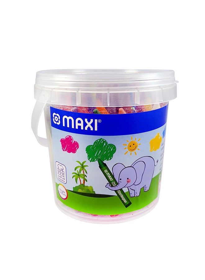 Maxi 48-Piece Jumbo Wax Crayons In A Tub Assorted  - Image 1