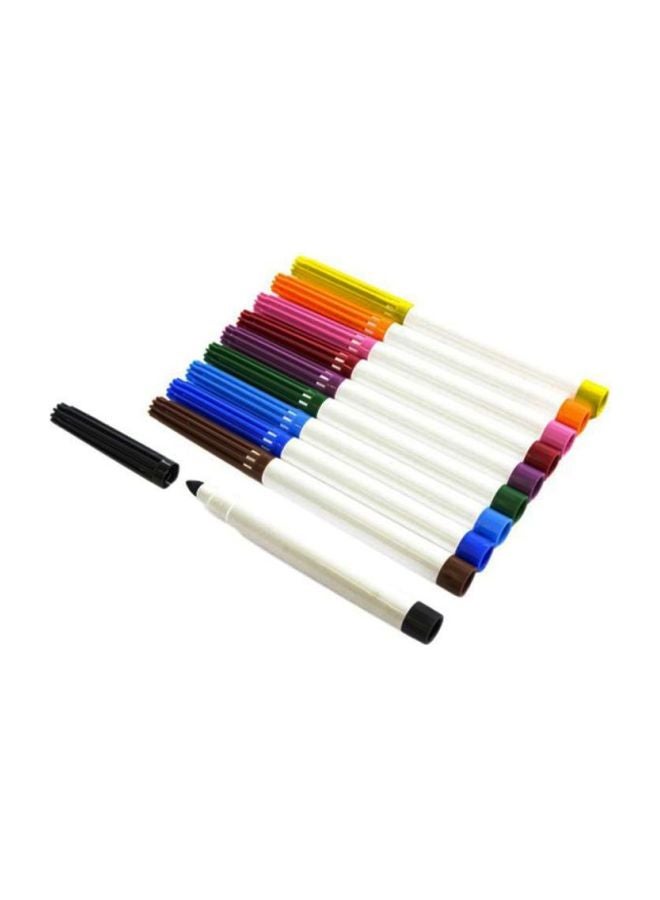 أقلام ماركر قابلة للمسح، من 10 قطع متعدد الألوان