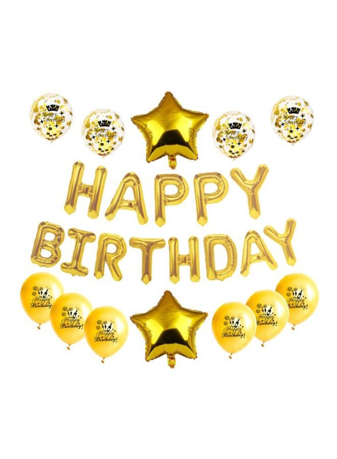 Beauenty Happy Birthday Aluminum Foil Balloon Set - Image 1