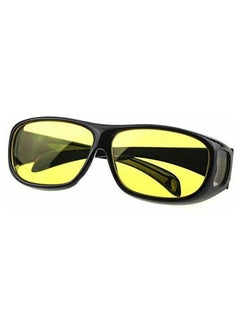 Over Wrap HD Night Vision Driving Sunglasses Yellow Lens