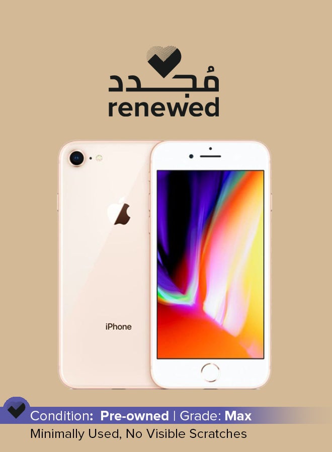 Renewed - iPhone 8 64GB Gold 4G With Facetime - v1603269754/N40153914A_1