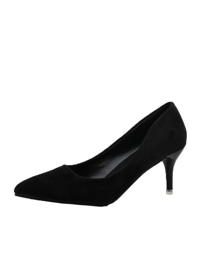 Pointed Toe Low Cut Pumps Black - Image 2