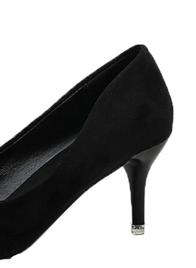 Pointed Toe Low Cut Pumps Black - Image 3